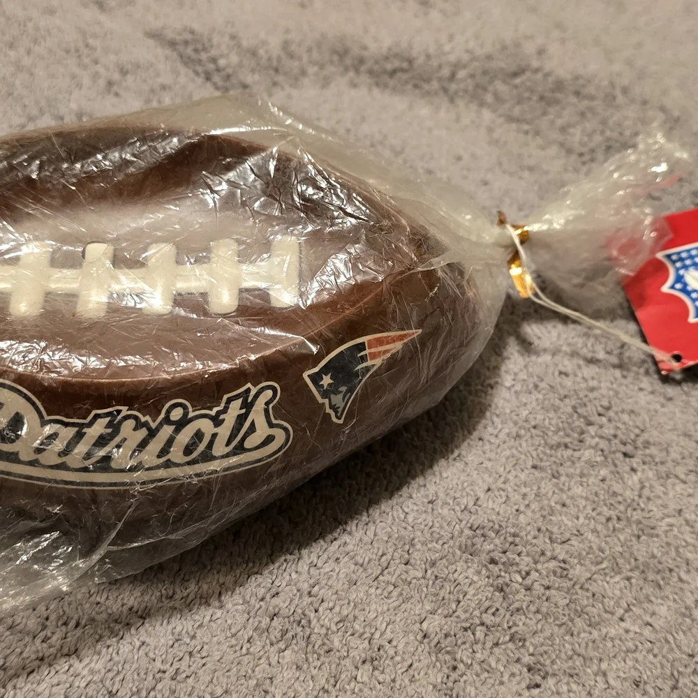 New NFL New England Patriots Brown Football Dish